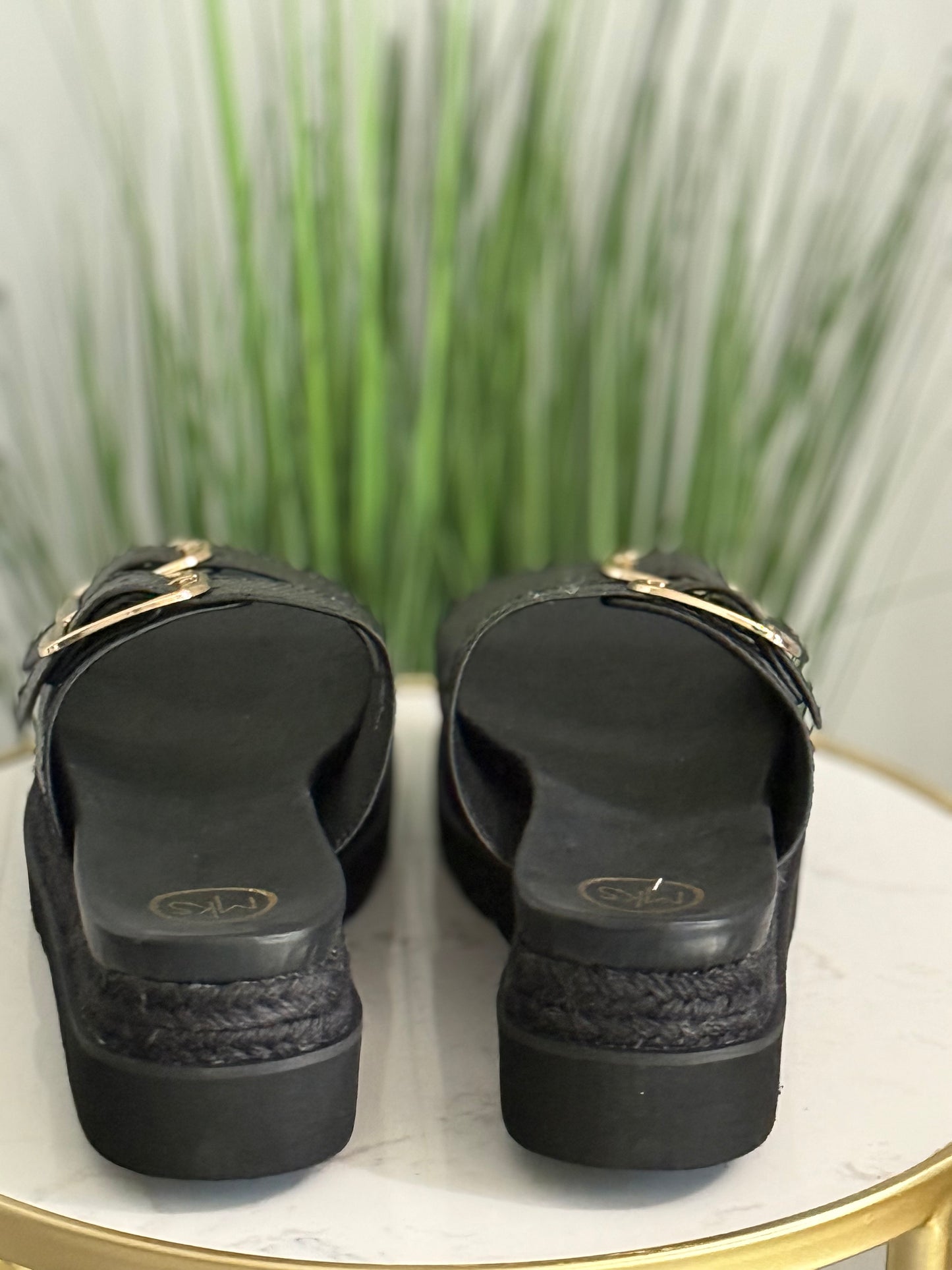 #270 Double Buckle Platform Sandals