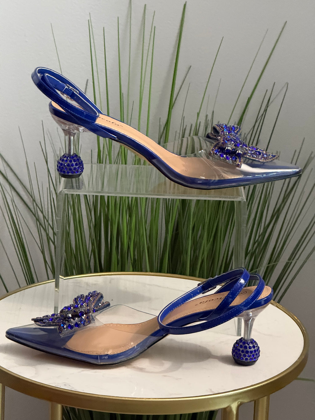 #221 Nicola Rhinestone Bow Heels 🚨size up
