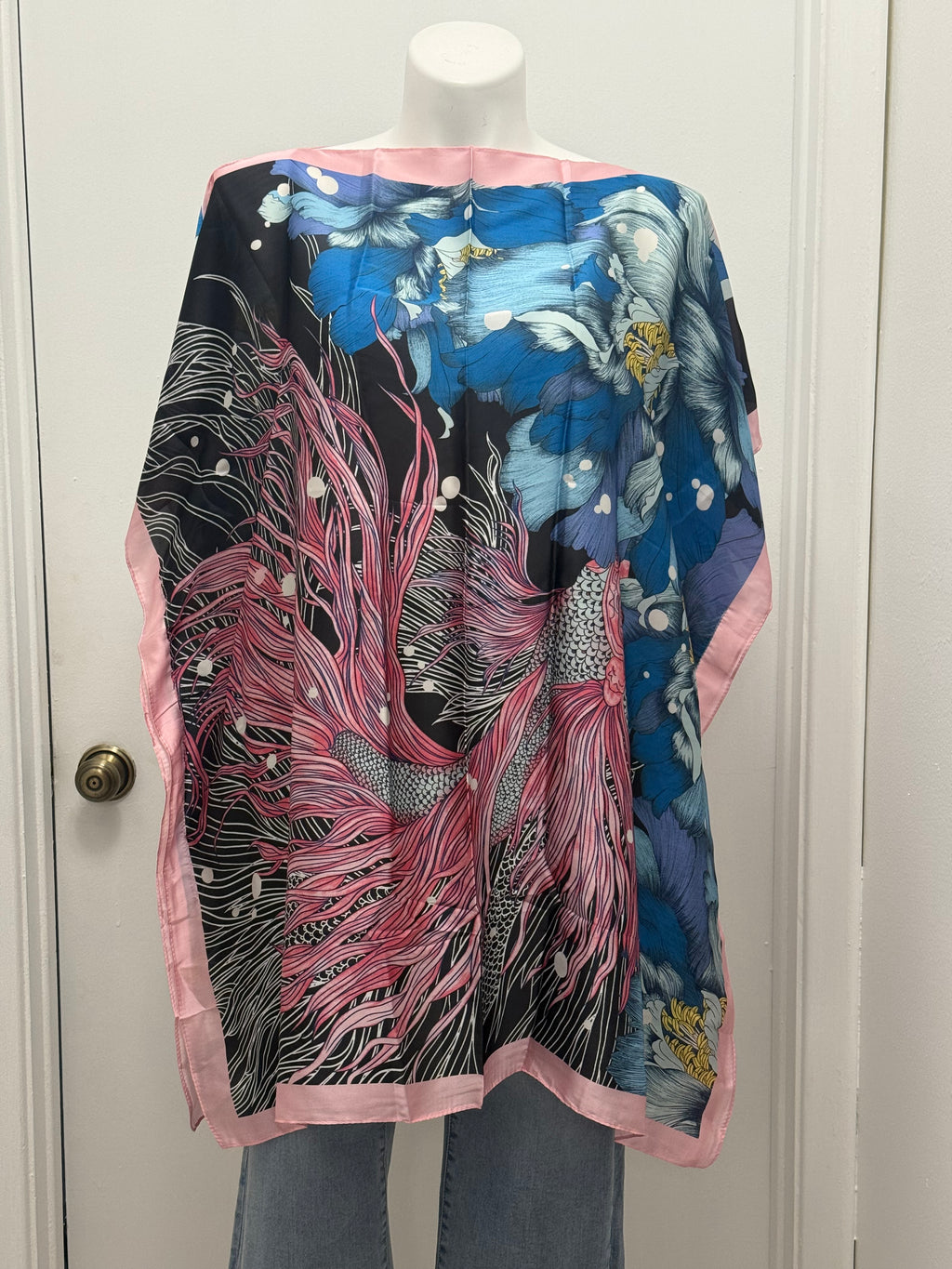 #13-5 Satin Kaftan Tunic Top/Dress