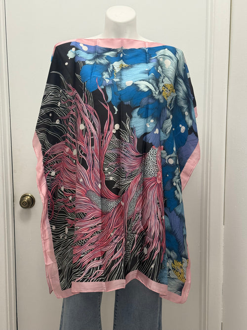 #13-5 Satin Kaftan Tunic Top/Dress