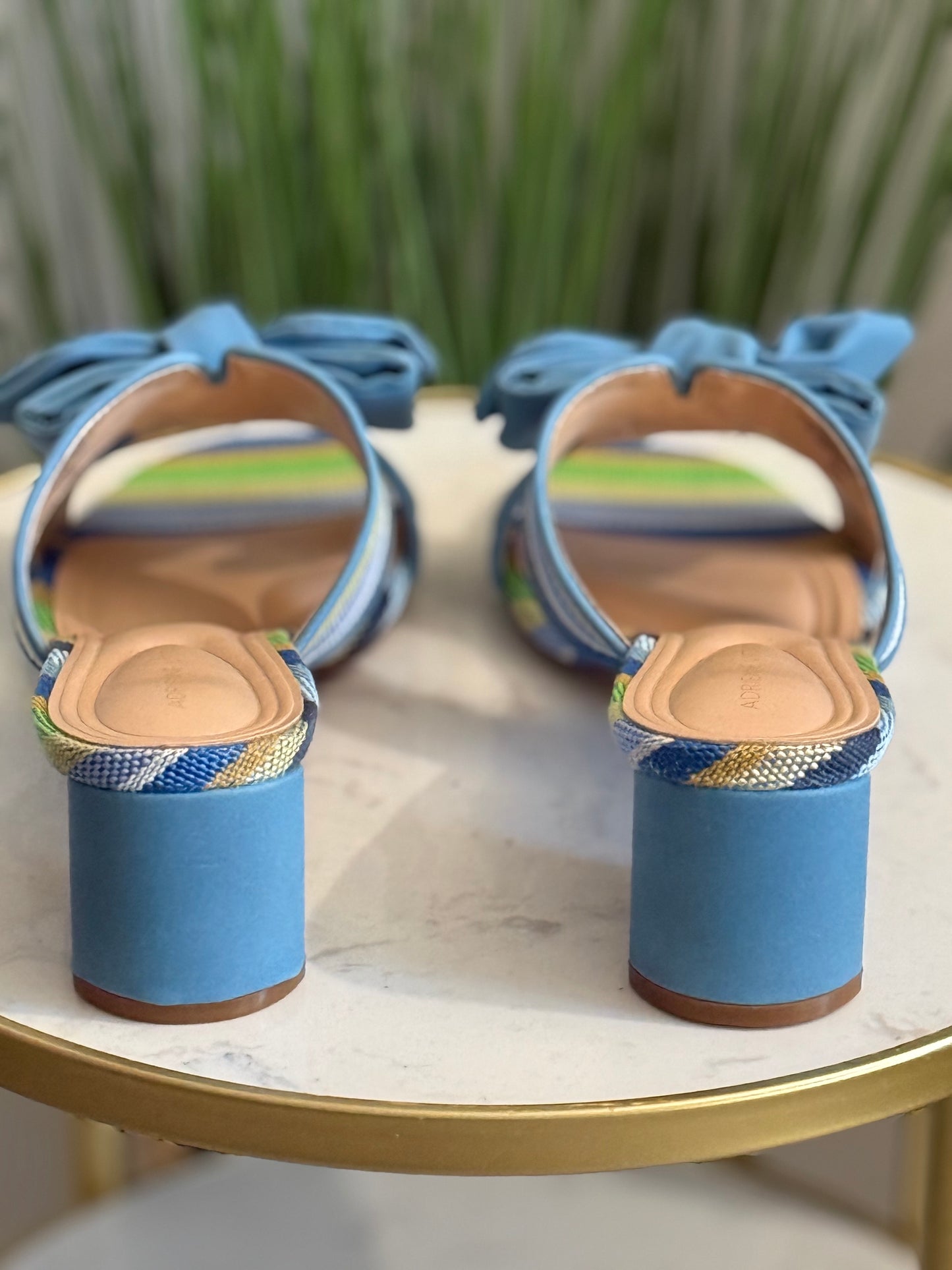 #238 Raffia Bow Kitten Heel