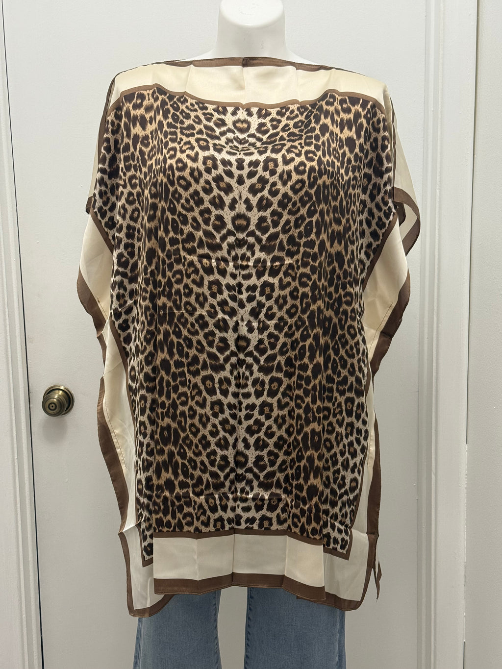 #13-7 Satin Kaftan Tunic Top/Dress