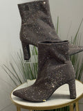 Rhinestone Ankle Boots –
