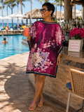#13-2 Satin Kaftan Tunic Top/Dress