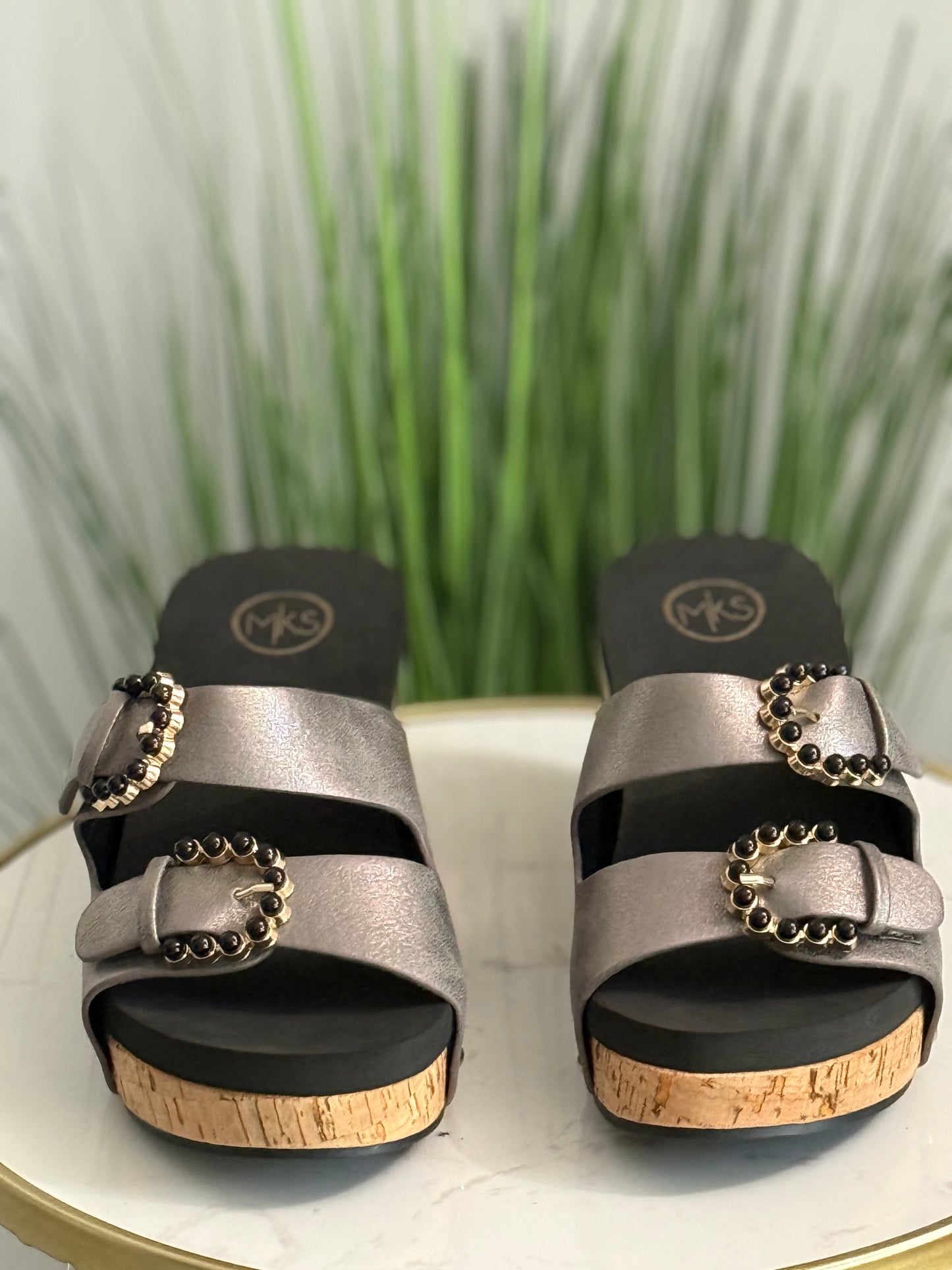 #271 Double Buckle Wedge