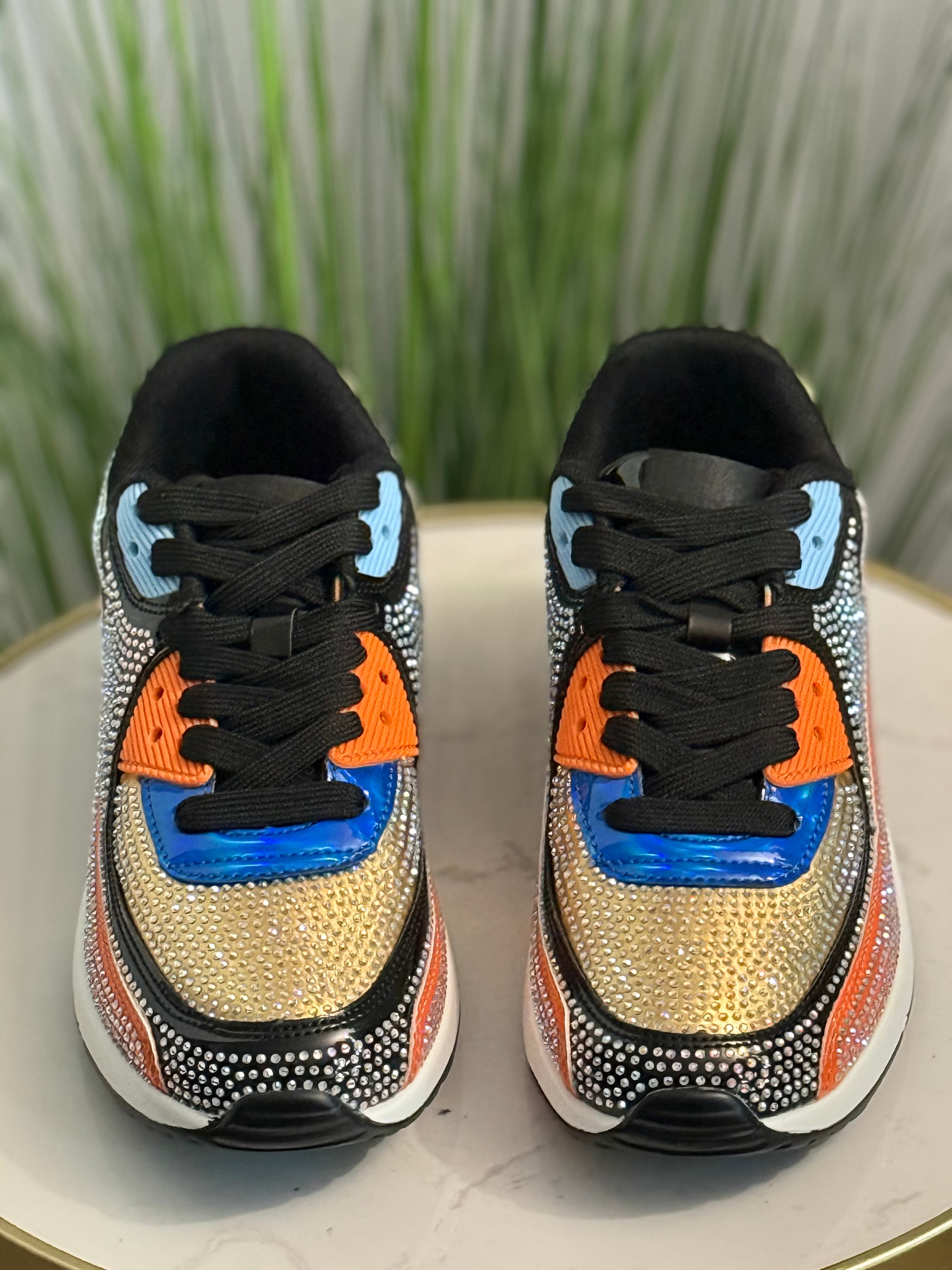 Queen Multicolor Bling Sneakers