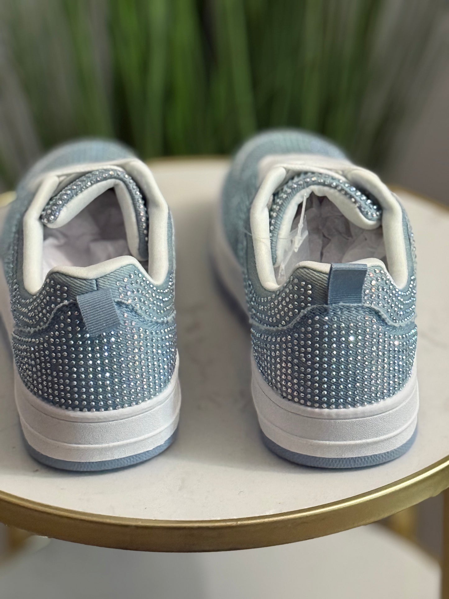 #211 Sheelah Denim Bling Sneakers