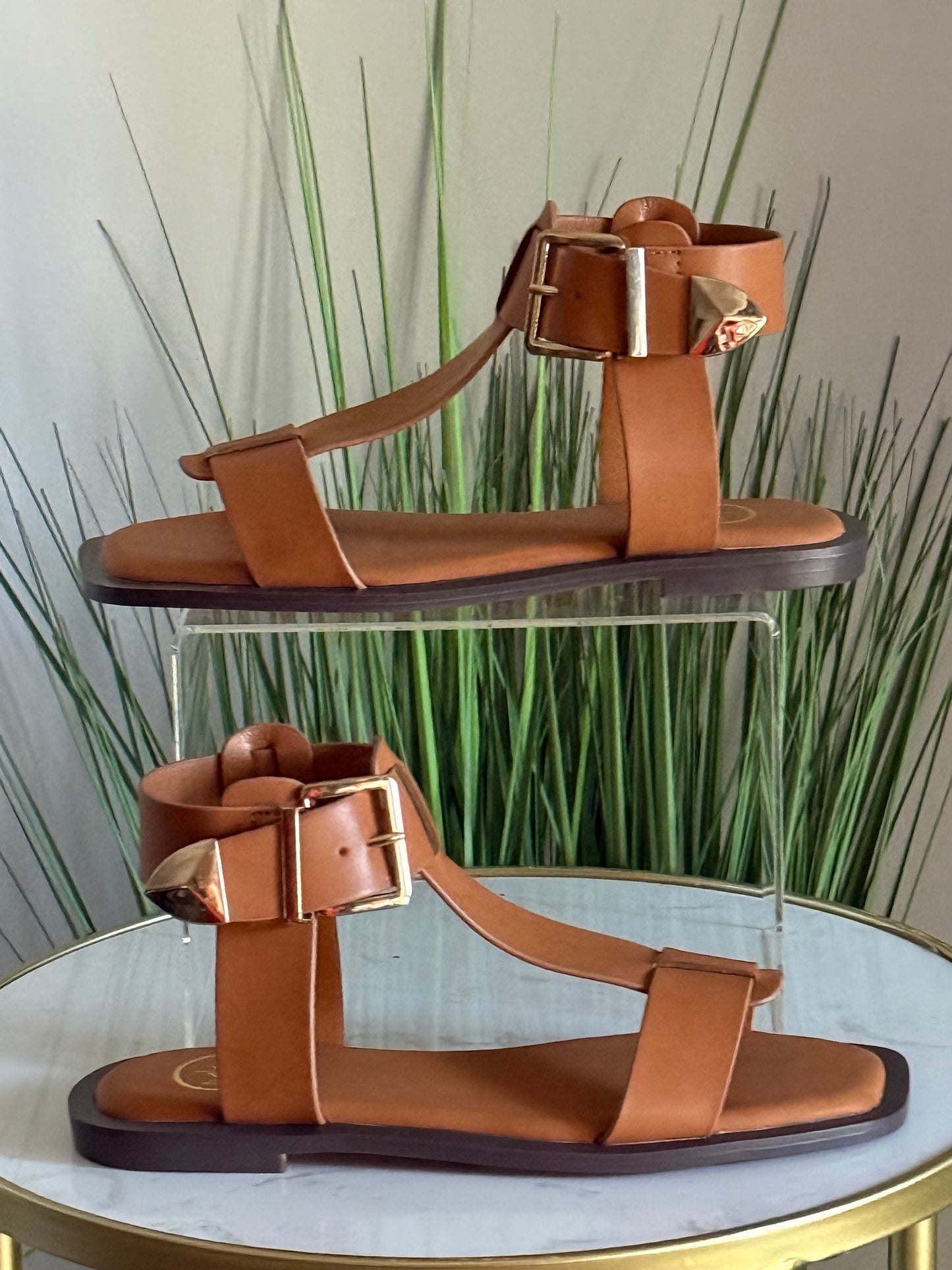 #206 Ava Gladiator Sandal (caramel)