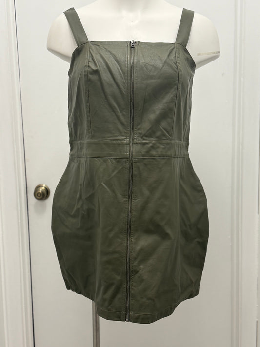 #154 Faux Leather Dress