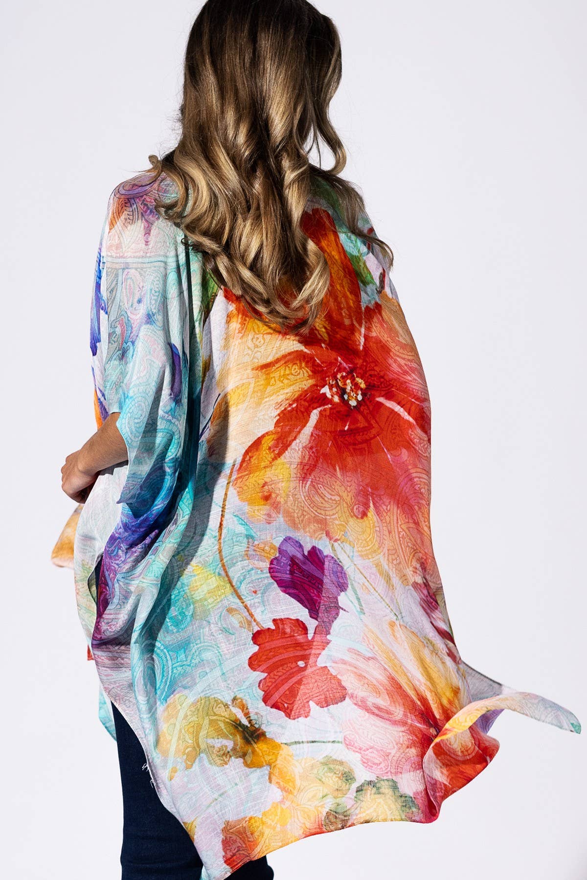 Island Petal Kimono: Fantasy Flower