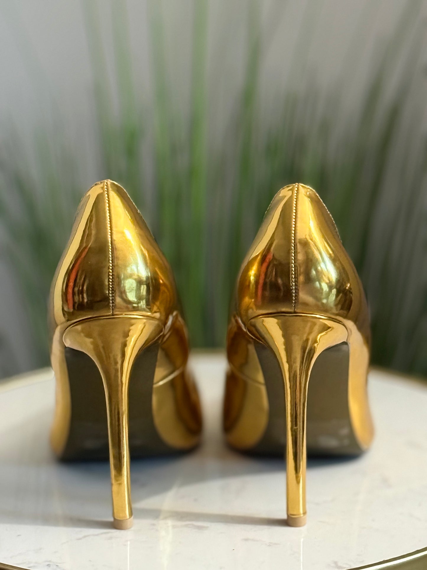 #334 Golden Pumps