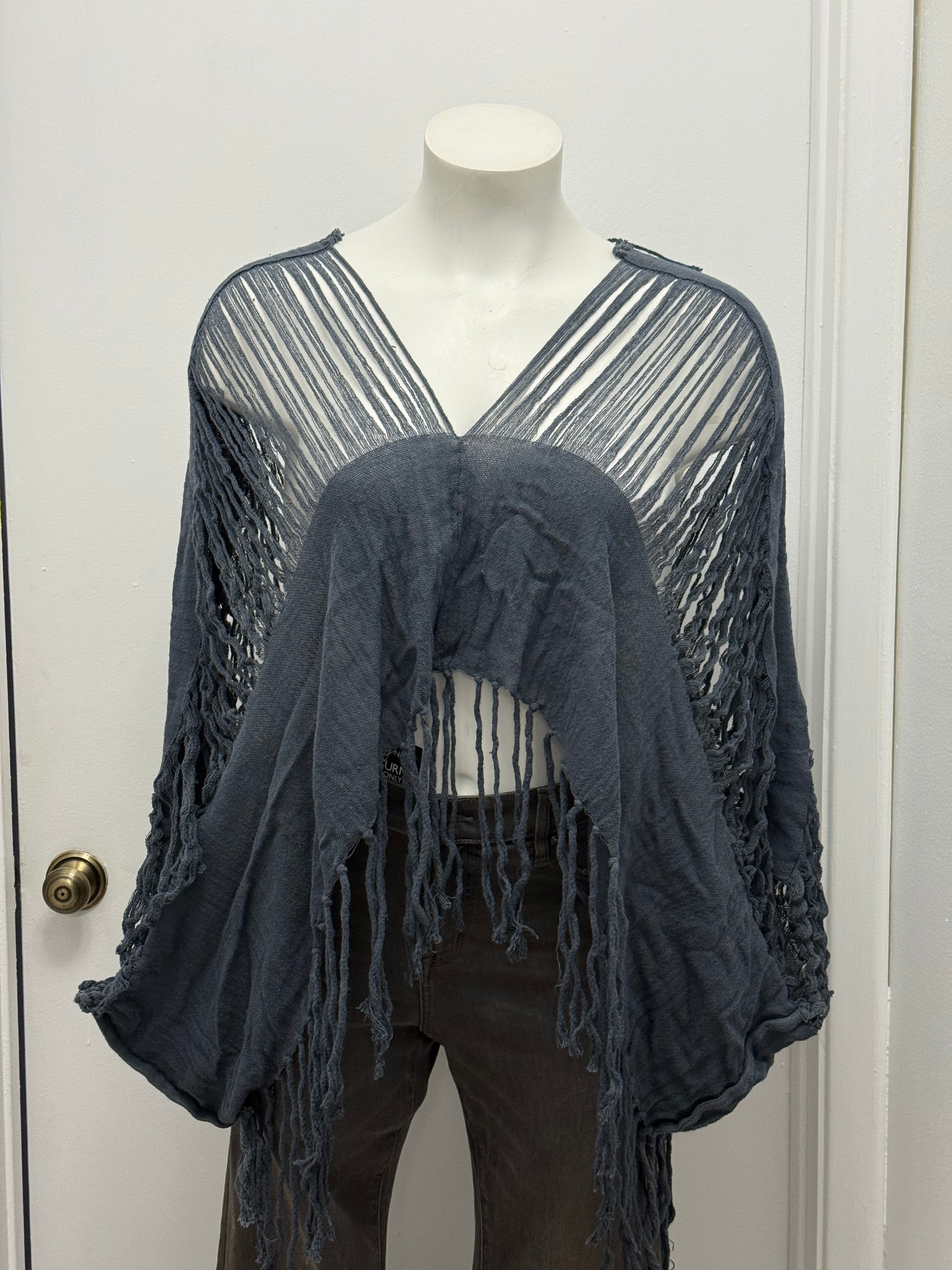 #45 Boho Fringe Crochet Top