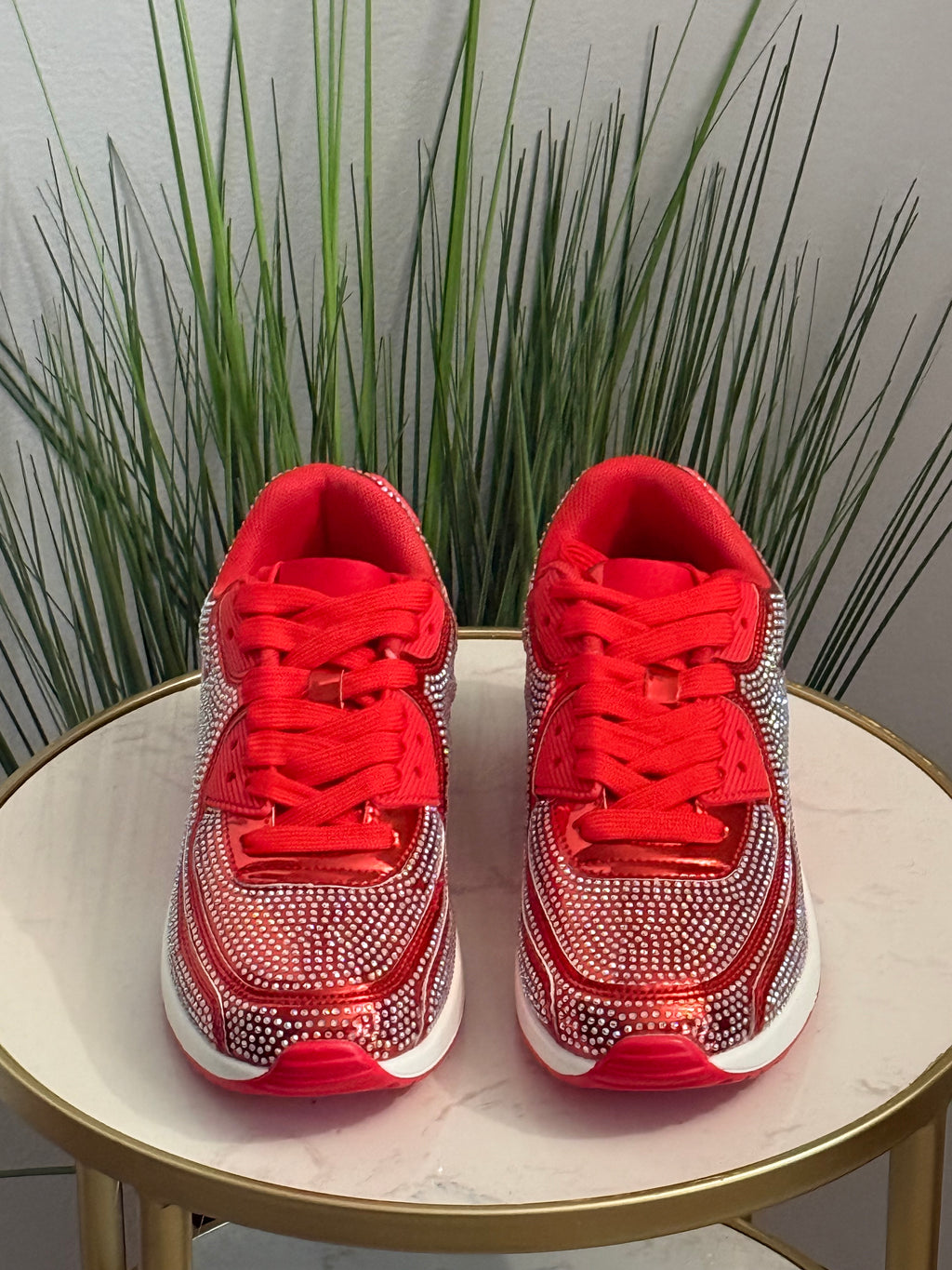 Queen Cherry Rhinestone Sneakers