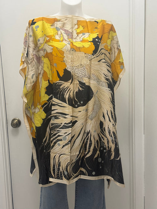 #13-4 Satin Kaftan Tunic Top/Dress