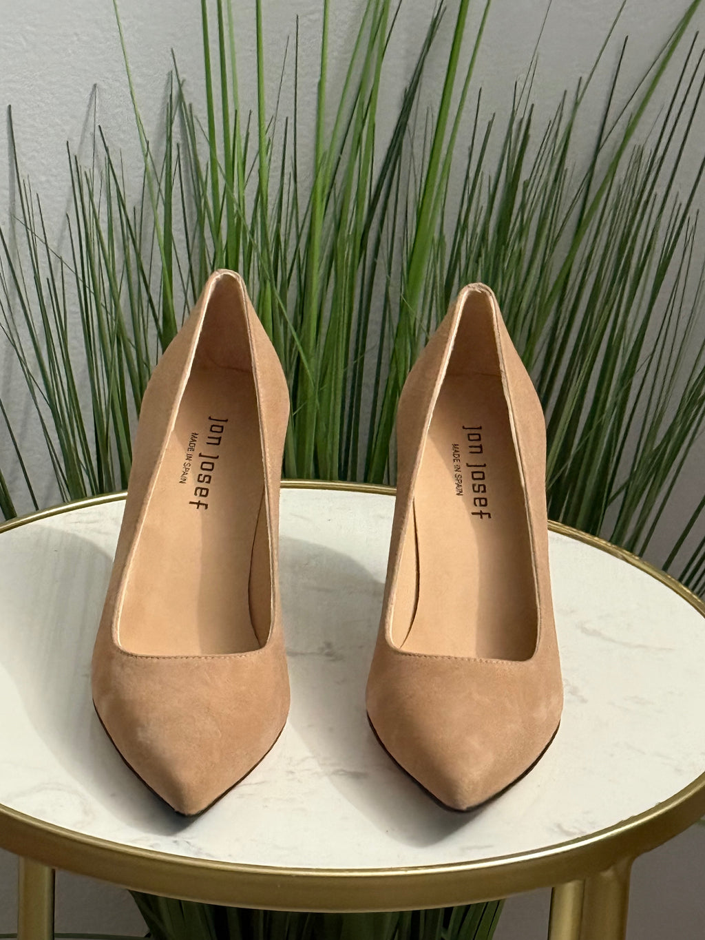 Nova Suede Sculptural Heel (2in)