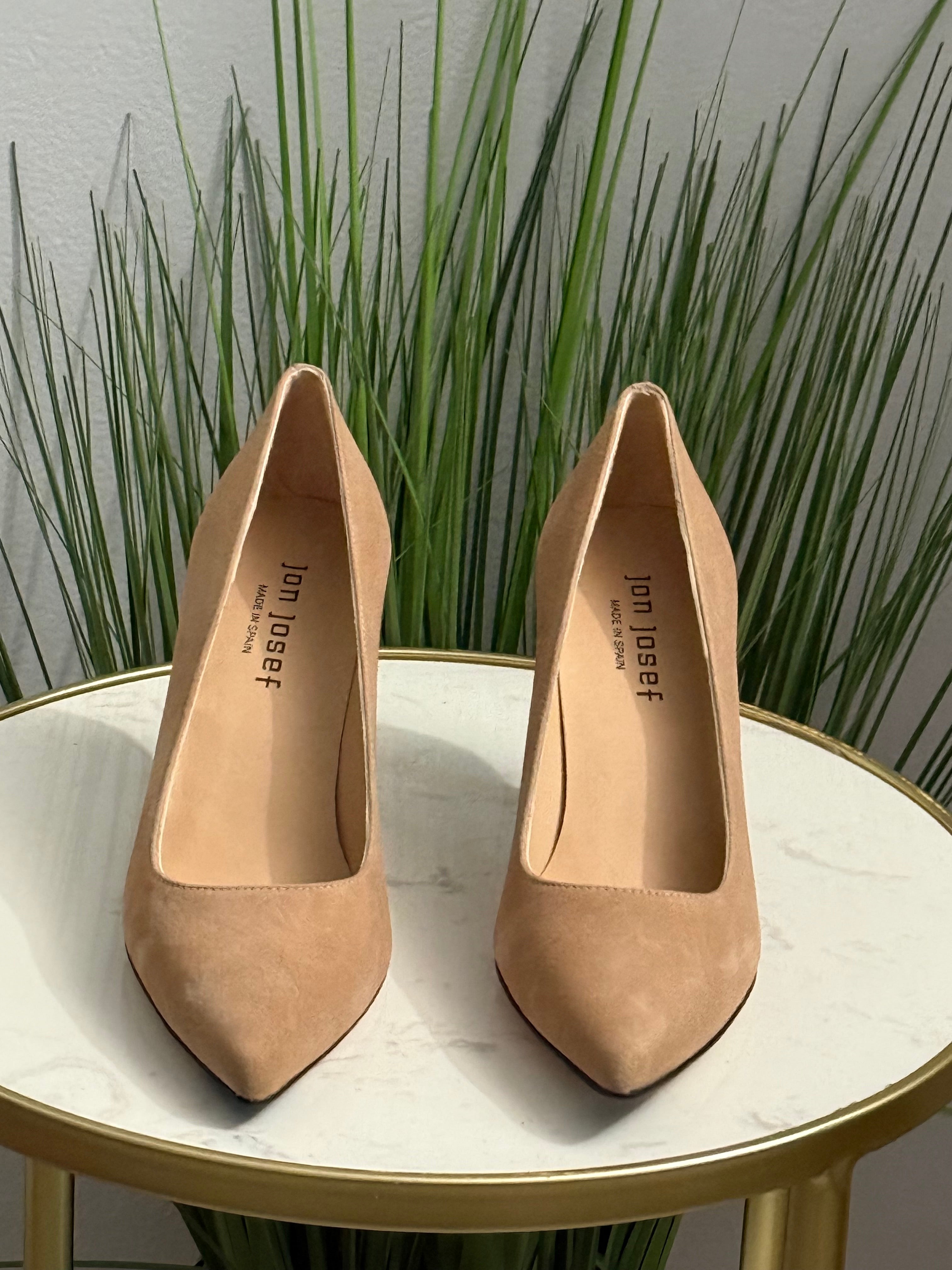 Nova Suede Sculptural Heel (2in)