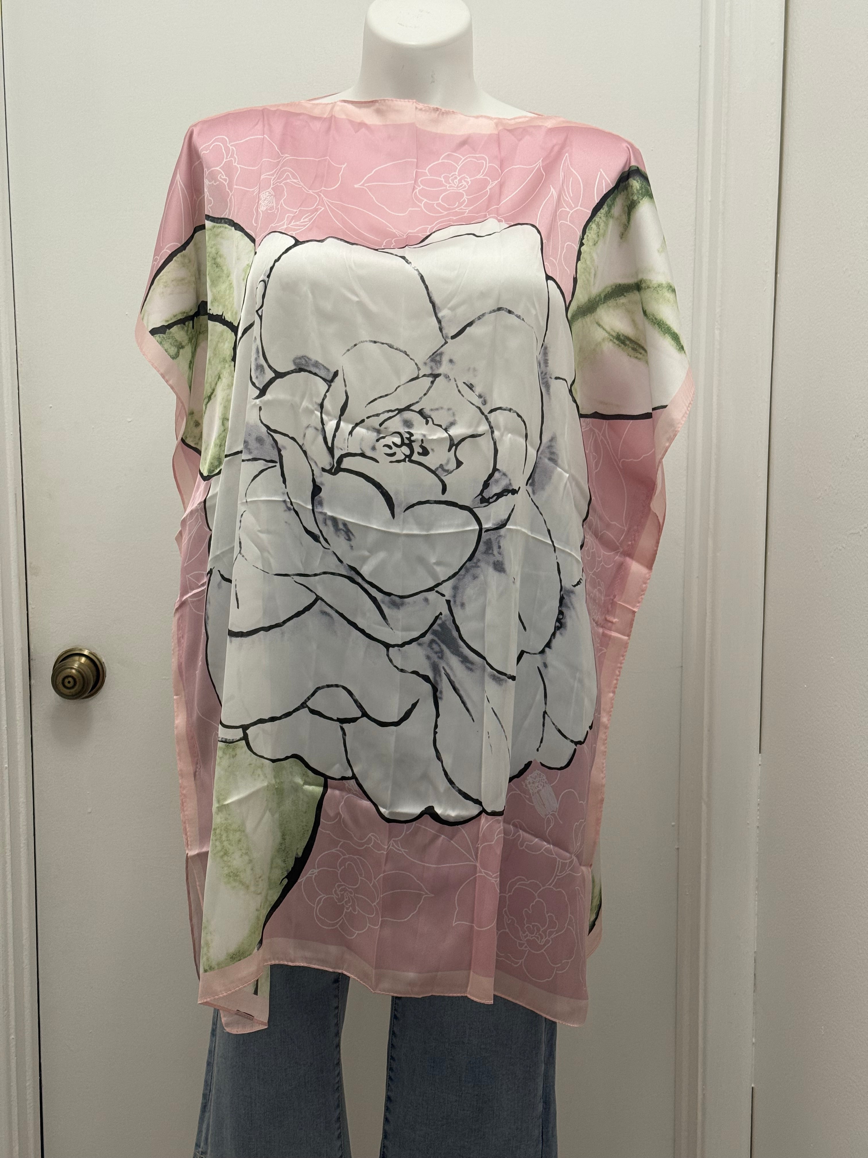 #13-12 Satin Kaftan Tunic Top/Dress