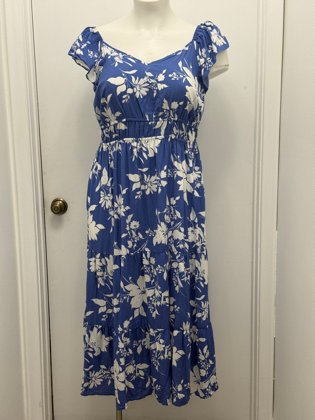 Coastal Breeze Floral Midi Dress