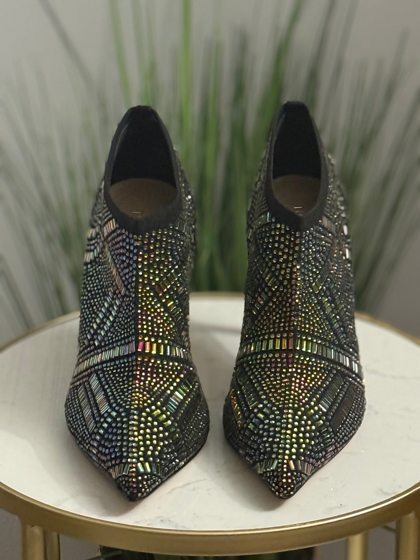 #219 Rhinestone Ankle Boots