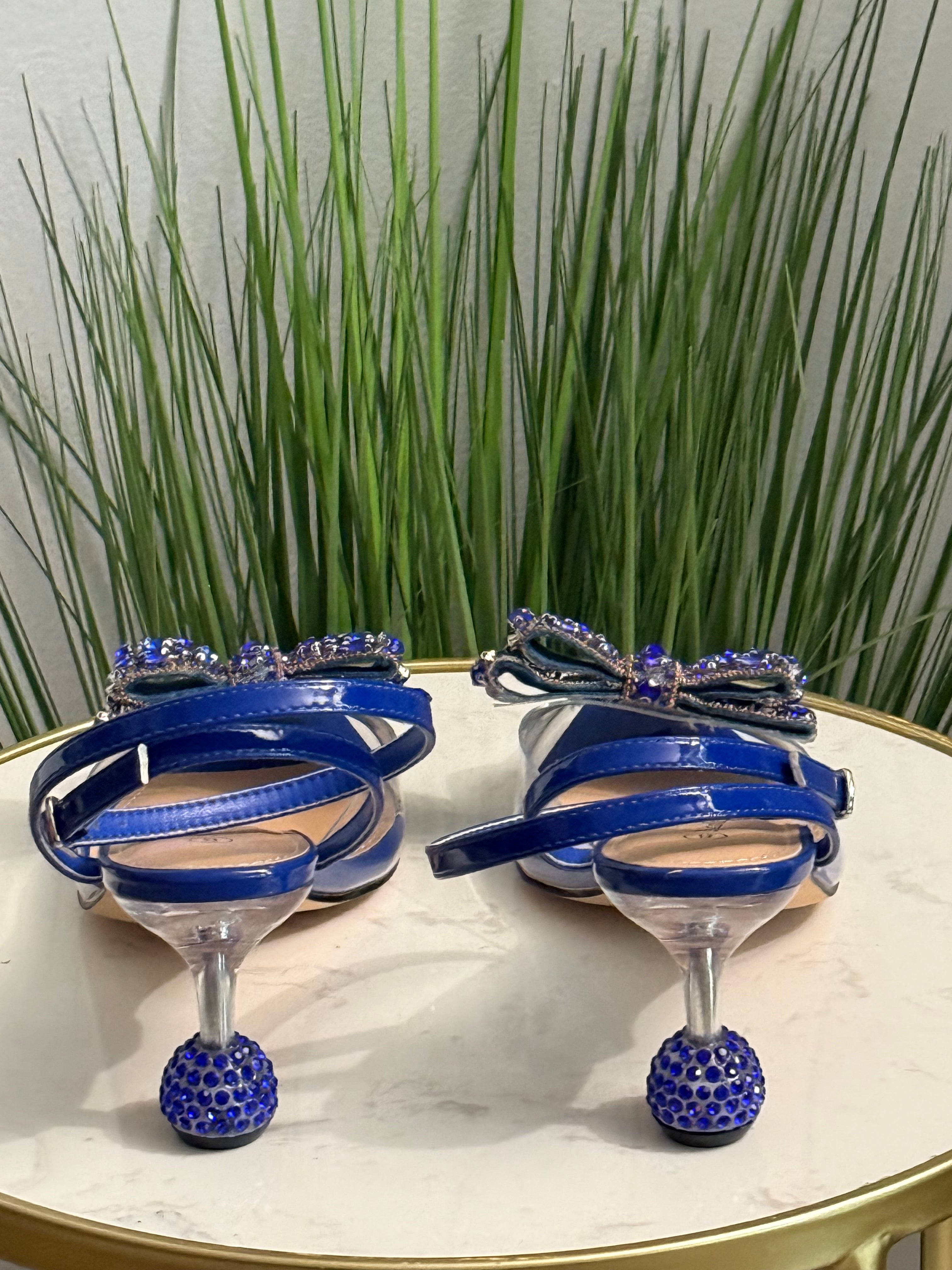 #221 Nicola Rhinestone Bow Heels 🚨size up