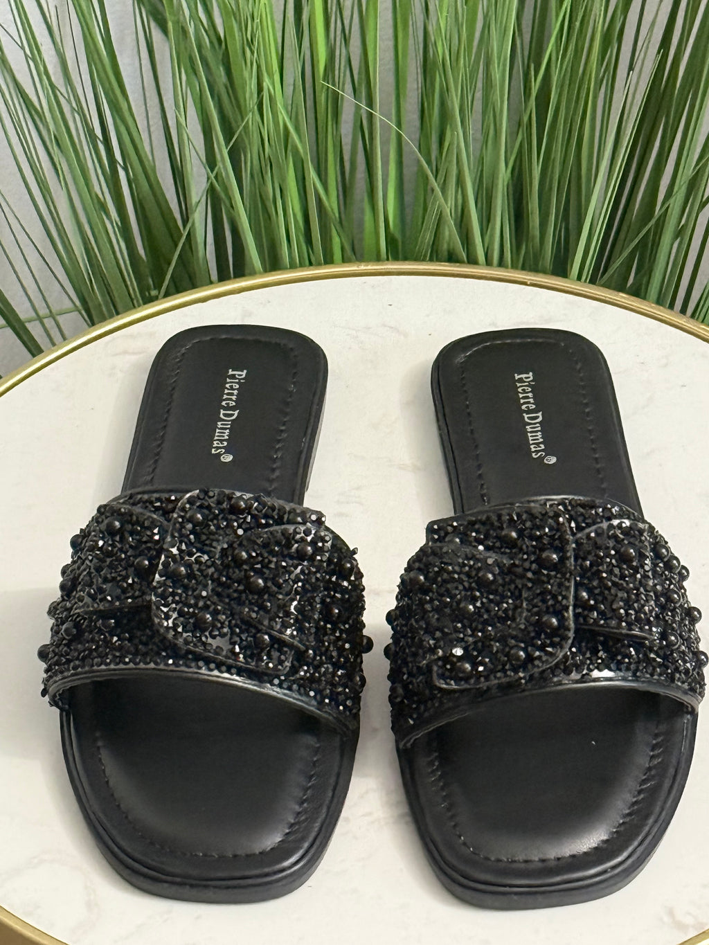 #233 Empress Rhinestone Bow Sandal