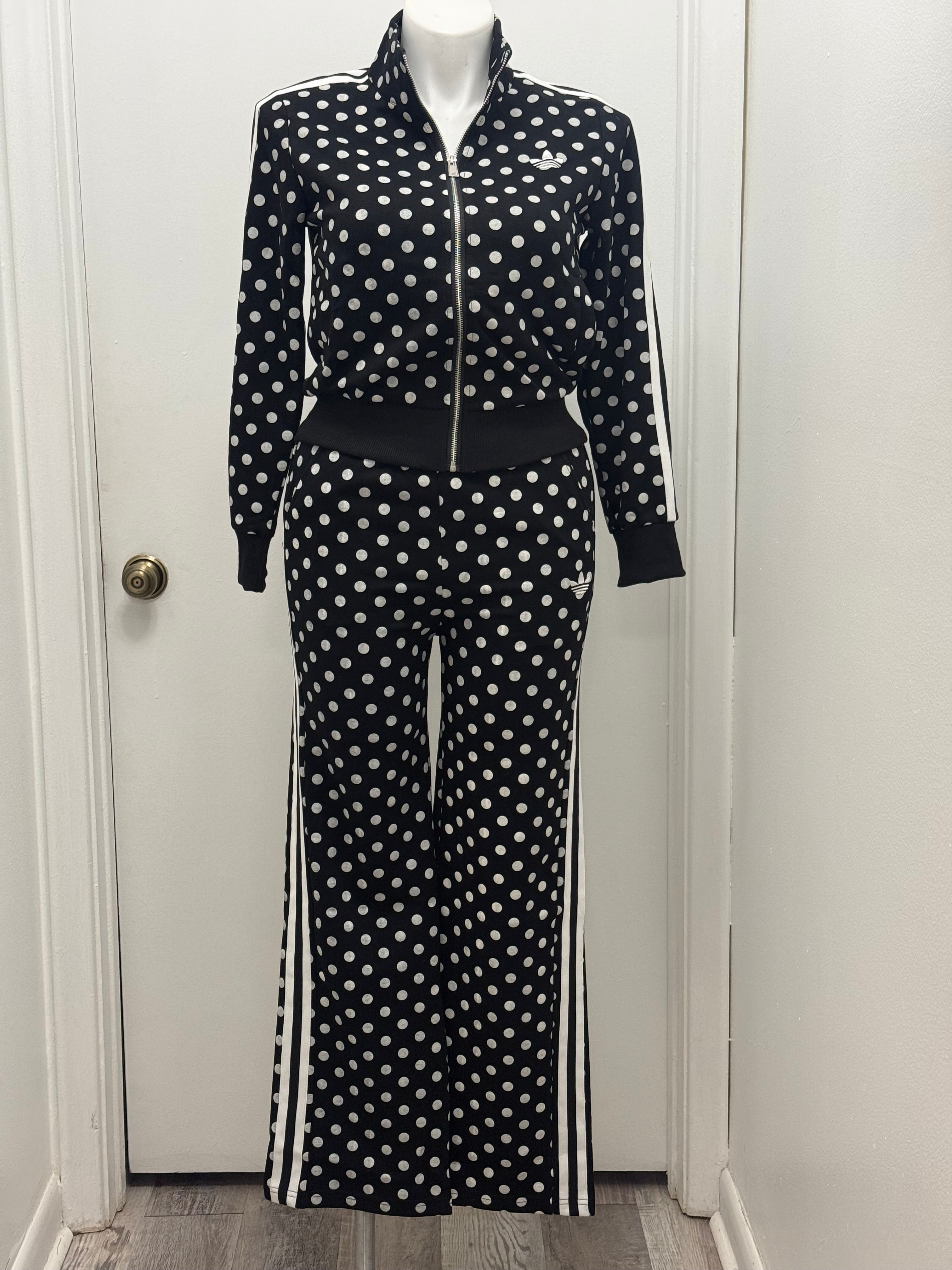 Black/White Polka Dot Tracksuit