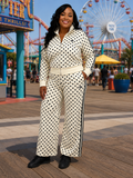 Cream/Black Polka Dot Tracksuit