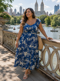 Coastal Breeze Floral Midi Dress