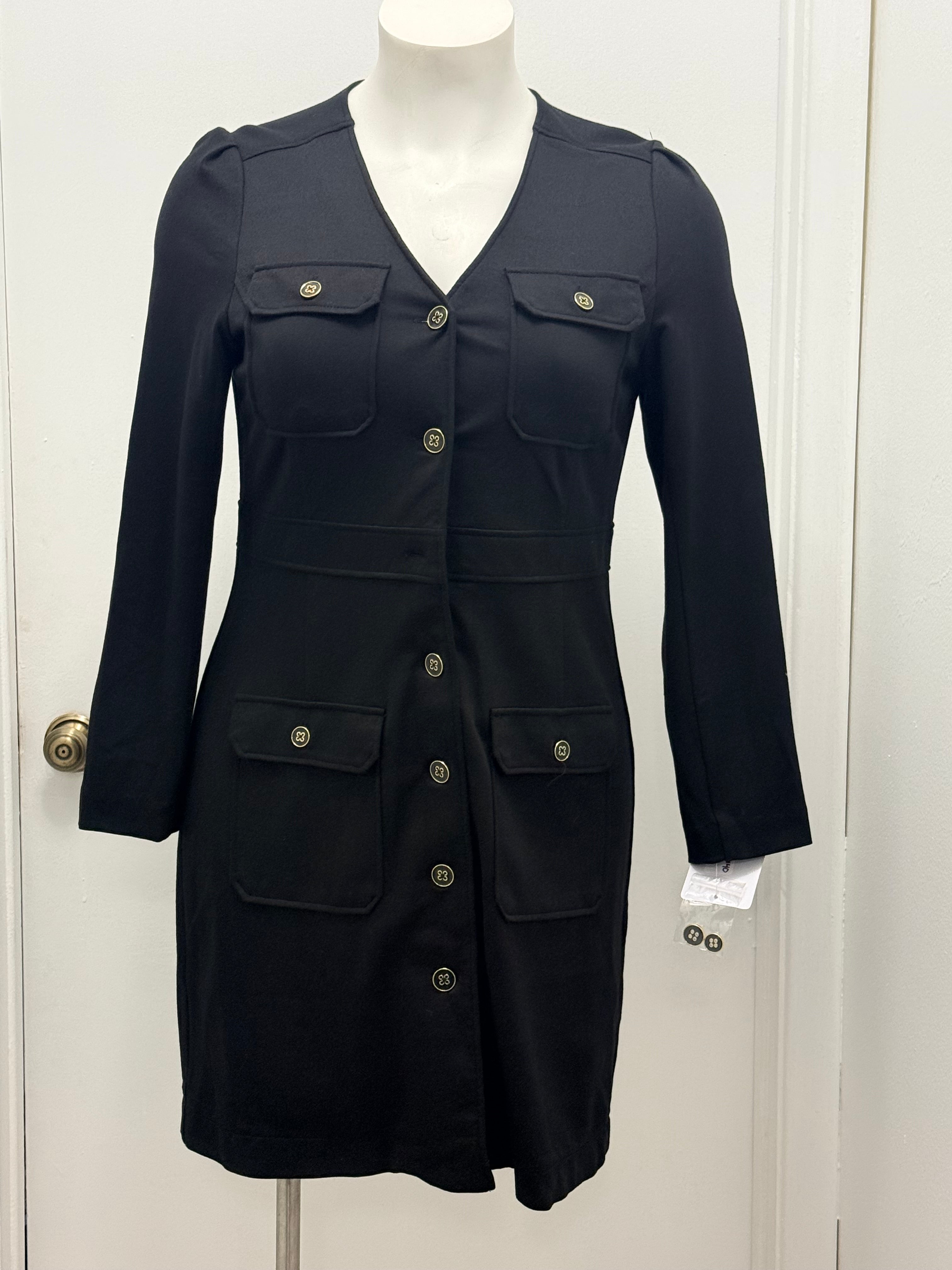 Utility Button-Front Pocket Dress #165
