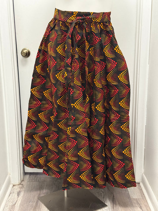 #32 Fingerprint Maxi Skirt