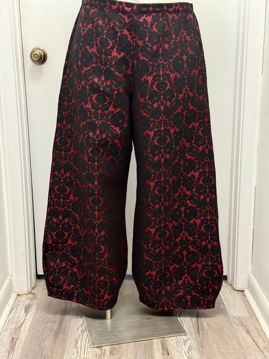 #377 Red & Black Lace Pants
