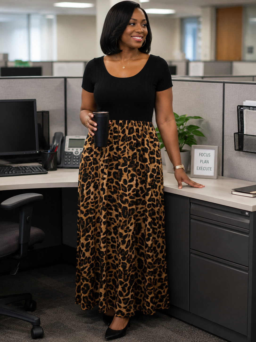 #11 Leopard Maxi Dress