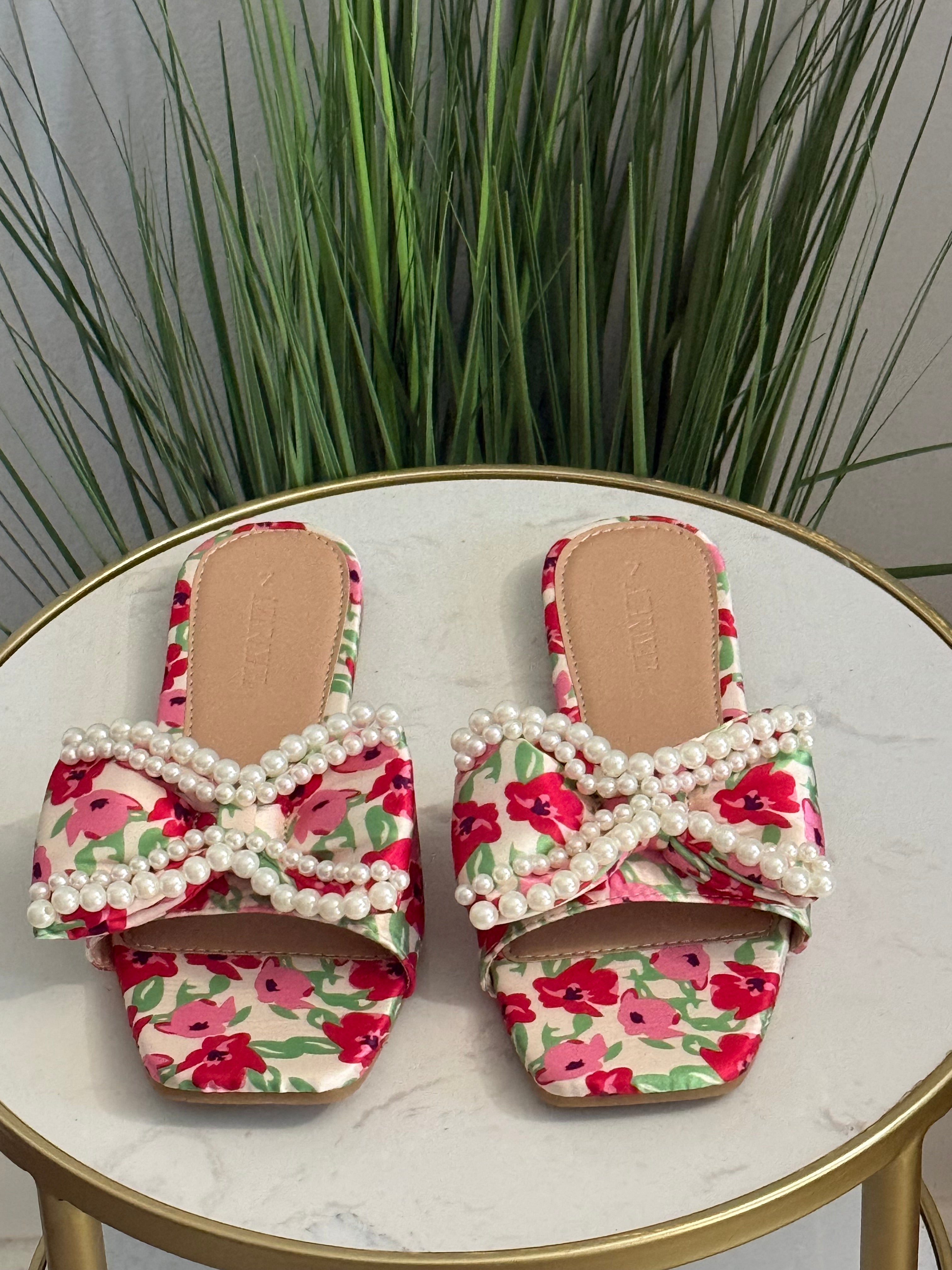 #240 Sierra Red Floral Sandal