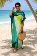 #6F Kaftan Dress with matching scarf (not pictured)
