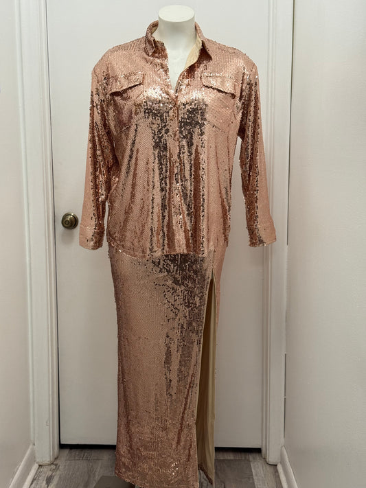 #248 Sparkle 2pc Skirt Set