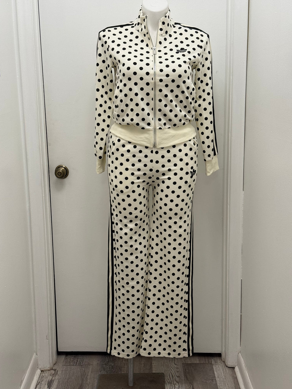 Cream/Black Polka Dot Tracksuit