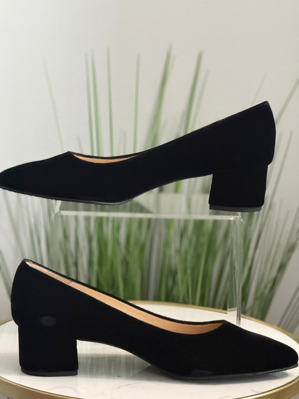 Velvet Classic Block Heels