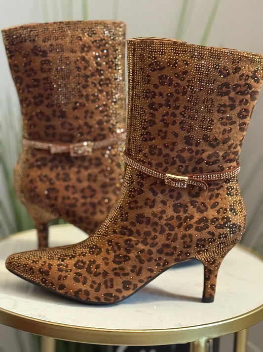 #152 Leopard Glam Boots