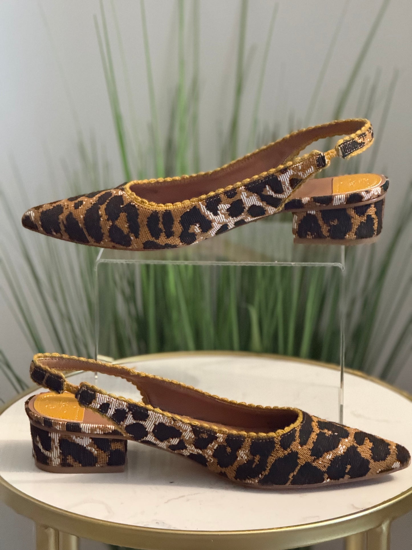 #265 Leopard Slingback