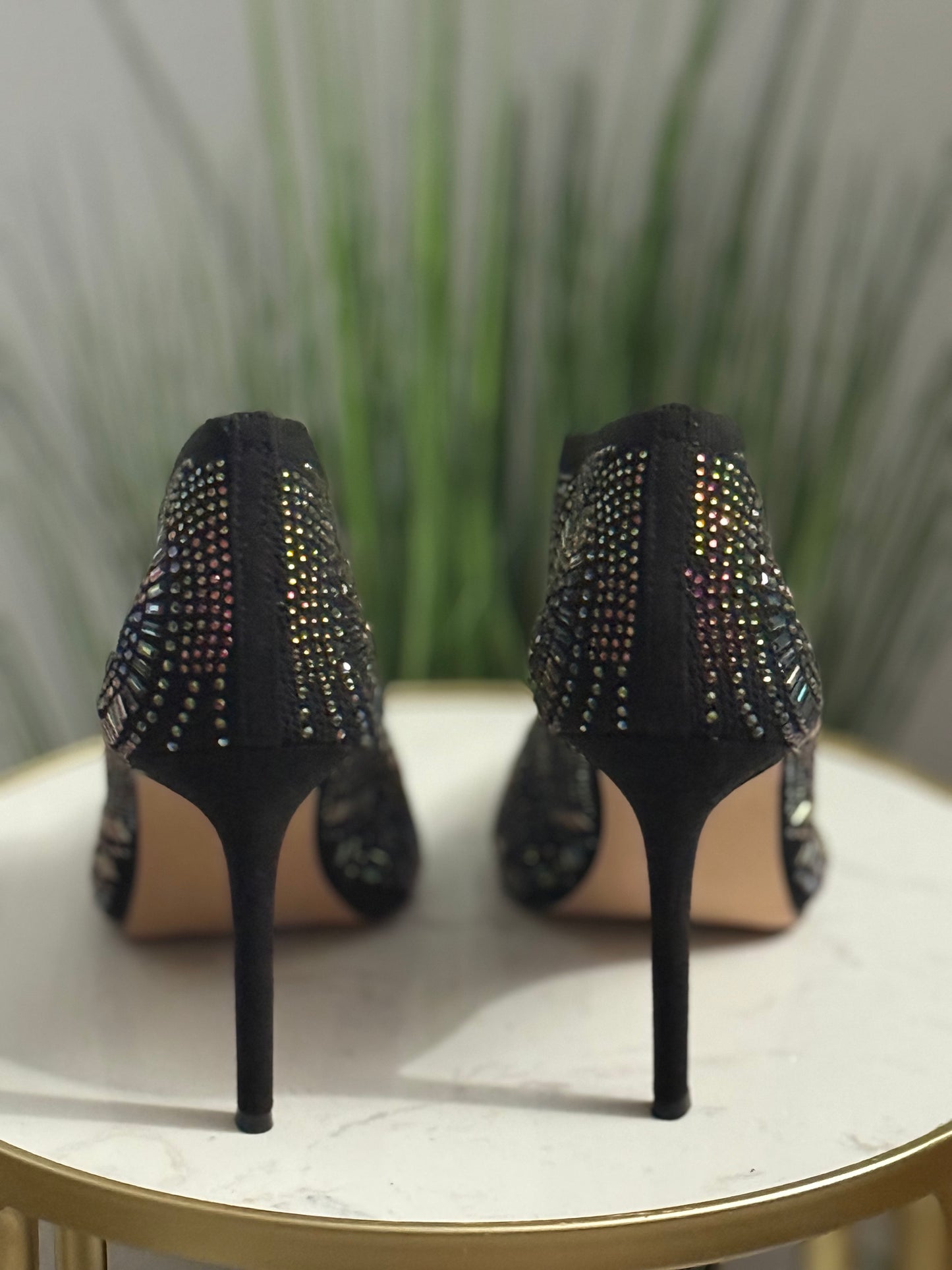 #219 Rhinestone Ankle Boots