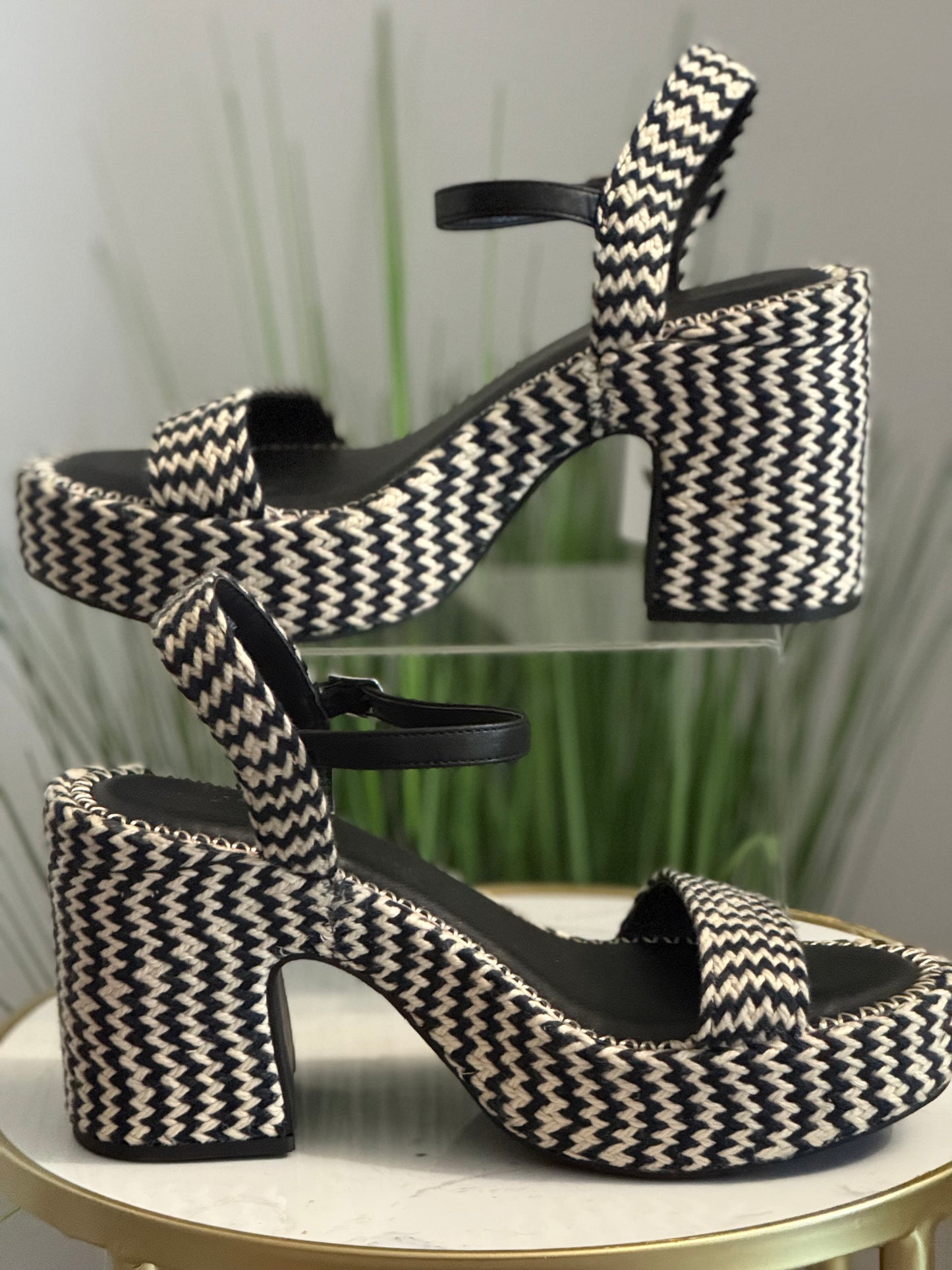 Woven Platform Heels