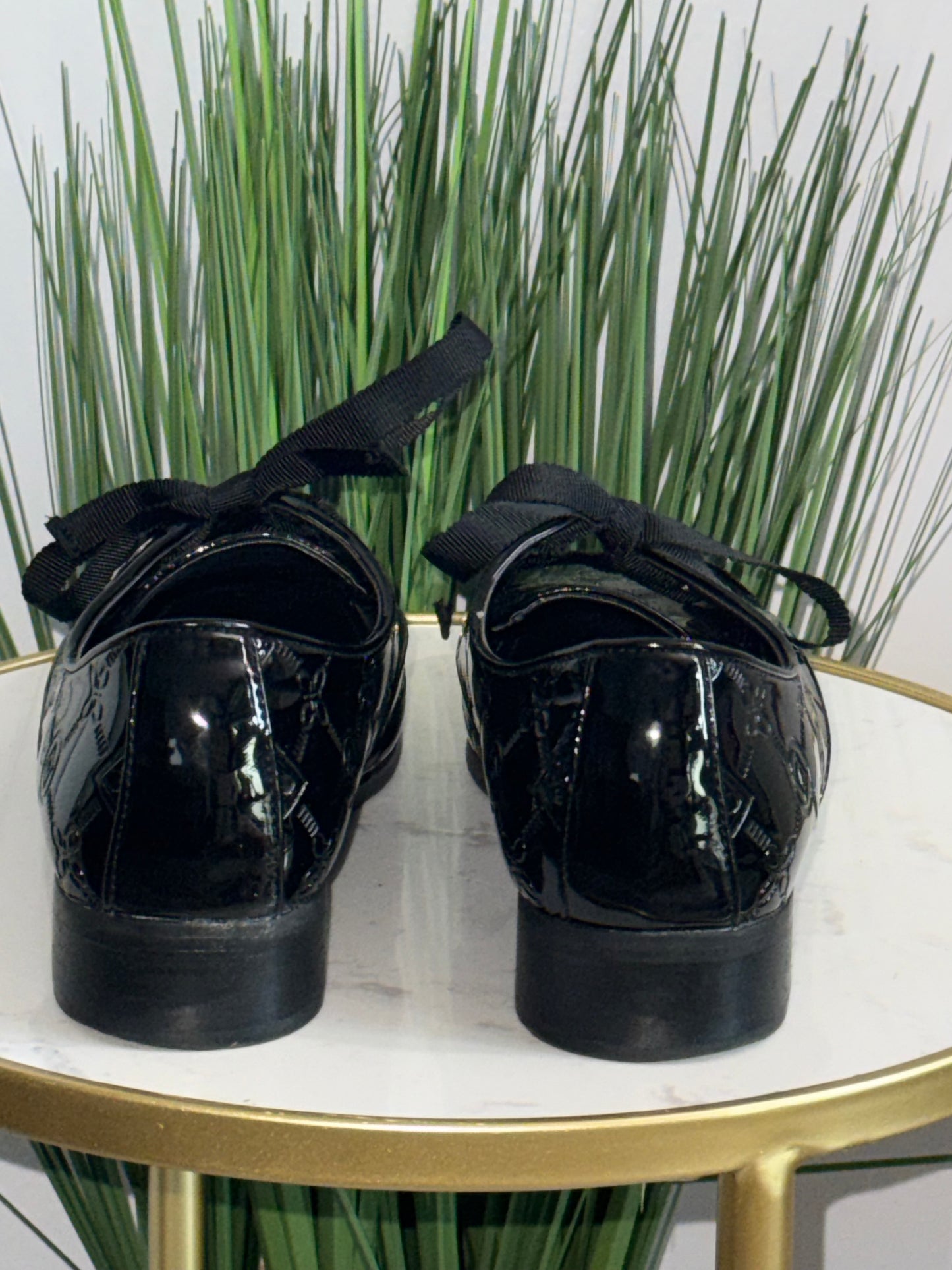 #147 Alda Embossed Patent Loafer