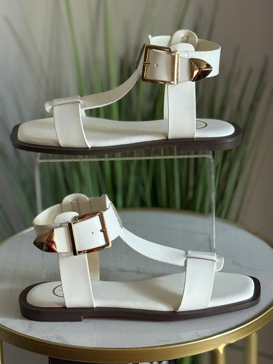 #223 Gladiator Sandal (white)