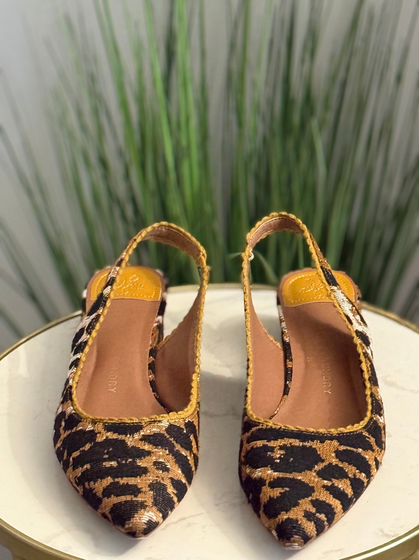 #265 Leopard Slingback