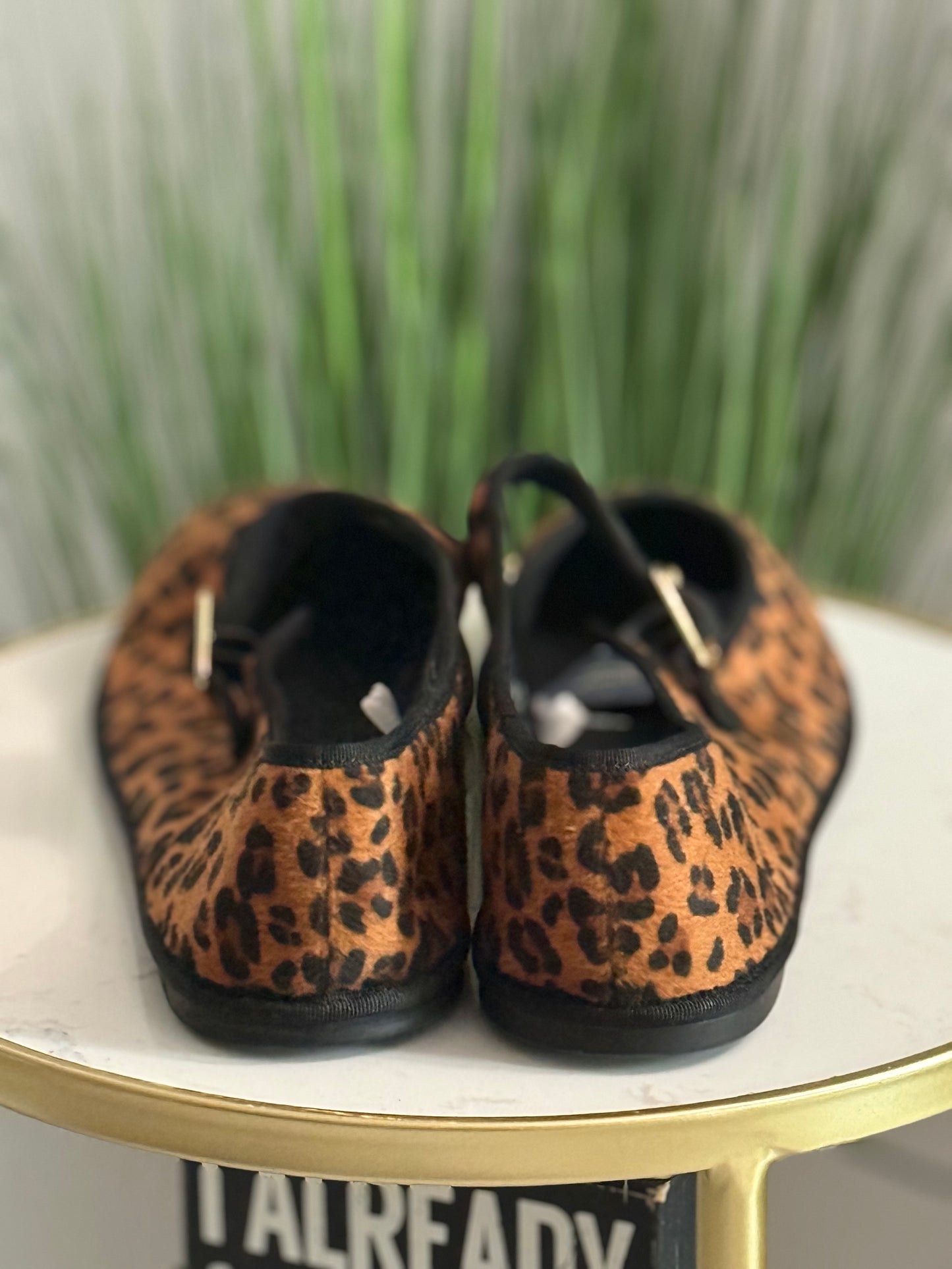 #246 Leopard Mary Jane Flats