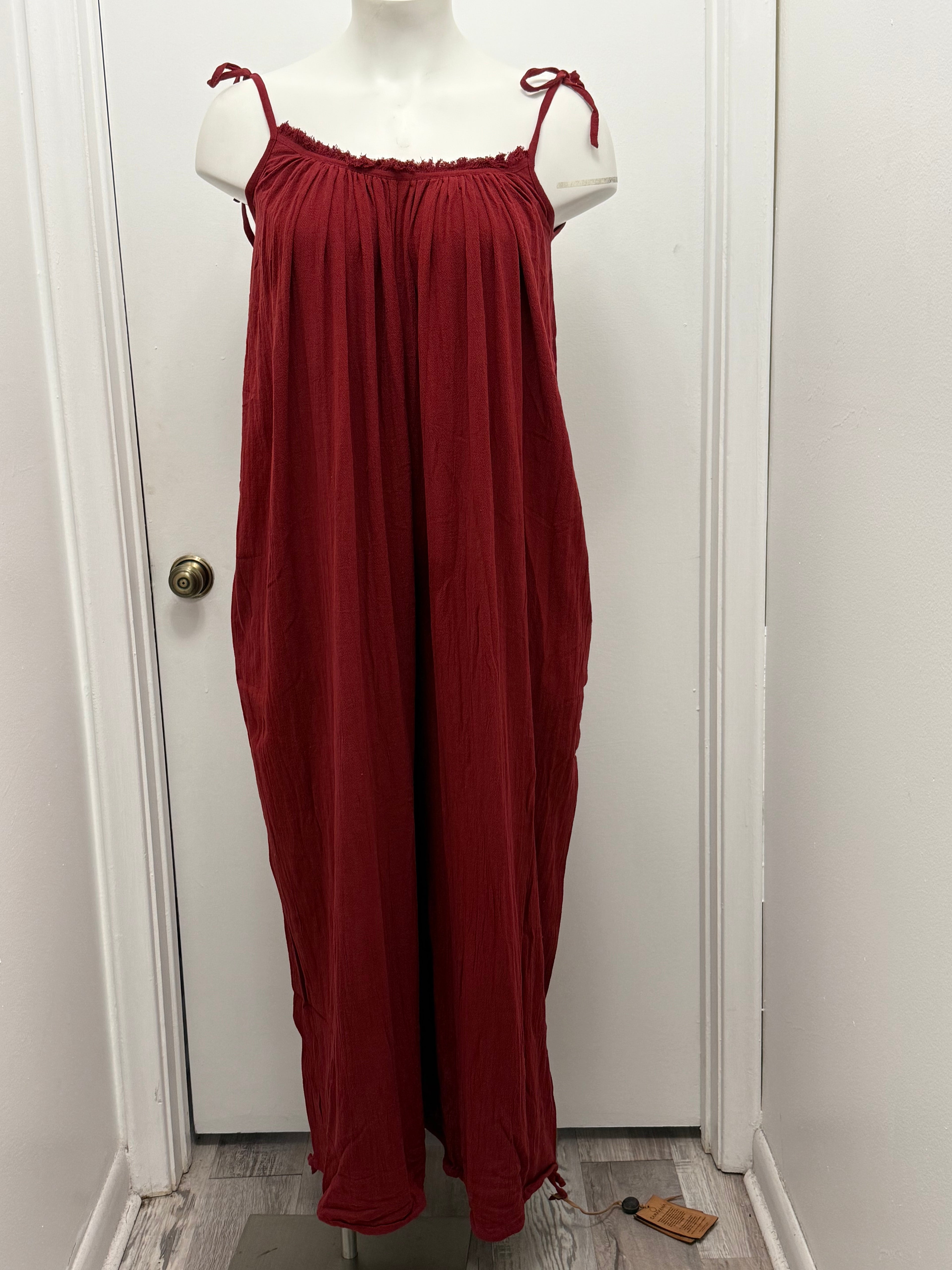 #62 Flowy Wide Leg Vacation Jumpsuit (OSFM)
