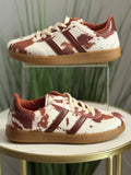 #236 Cow Print Sneakers