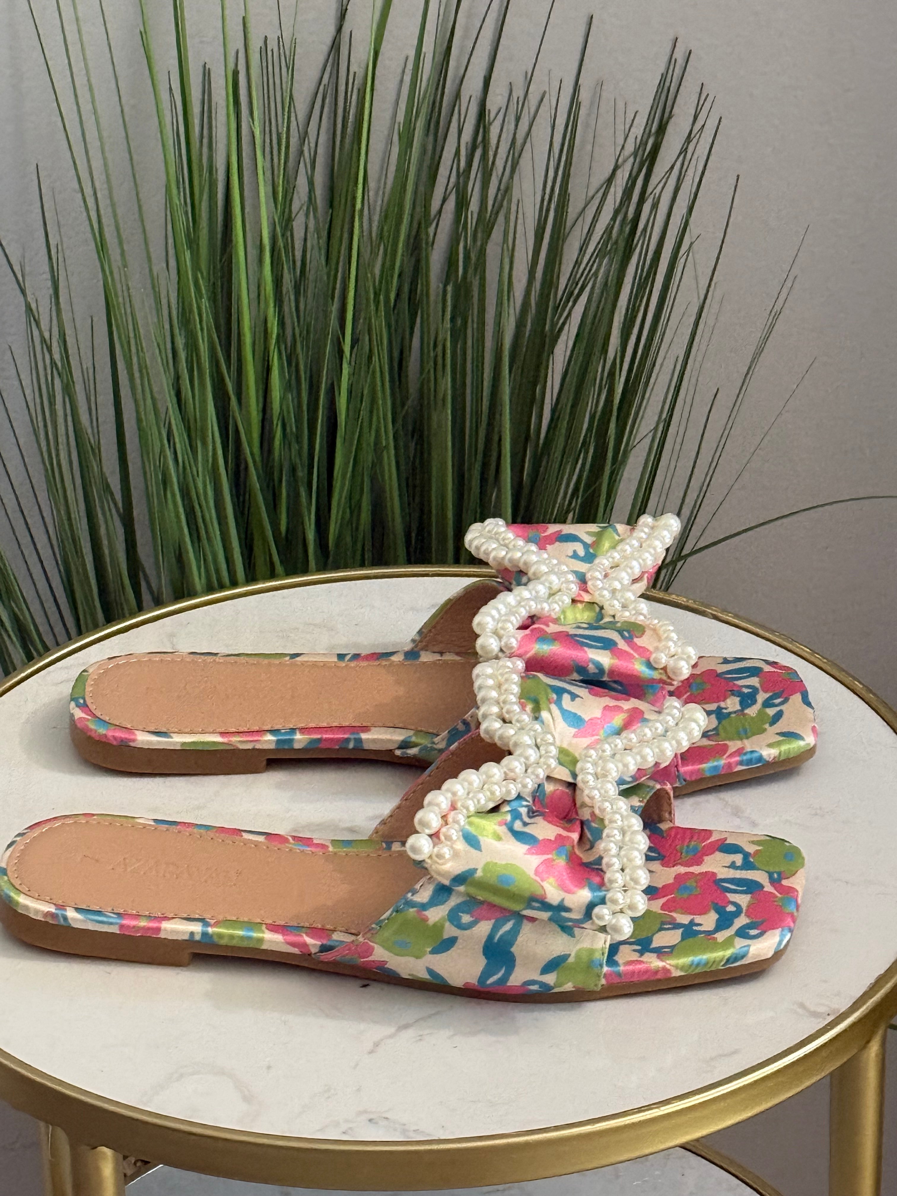 #248 Sierra Pink Floral Sandal
