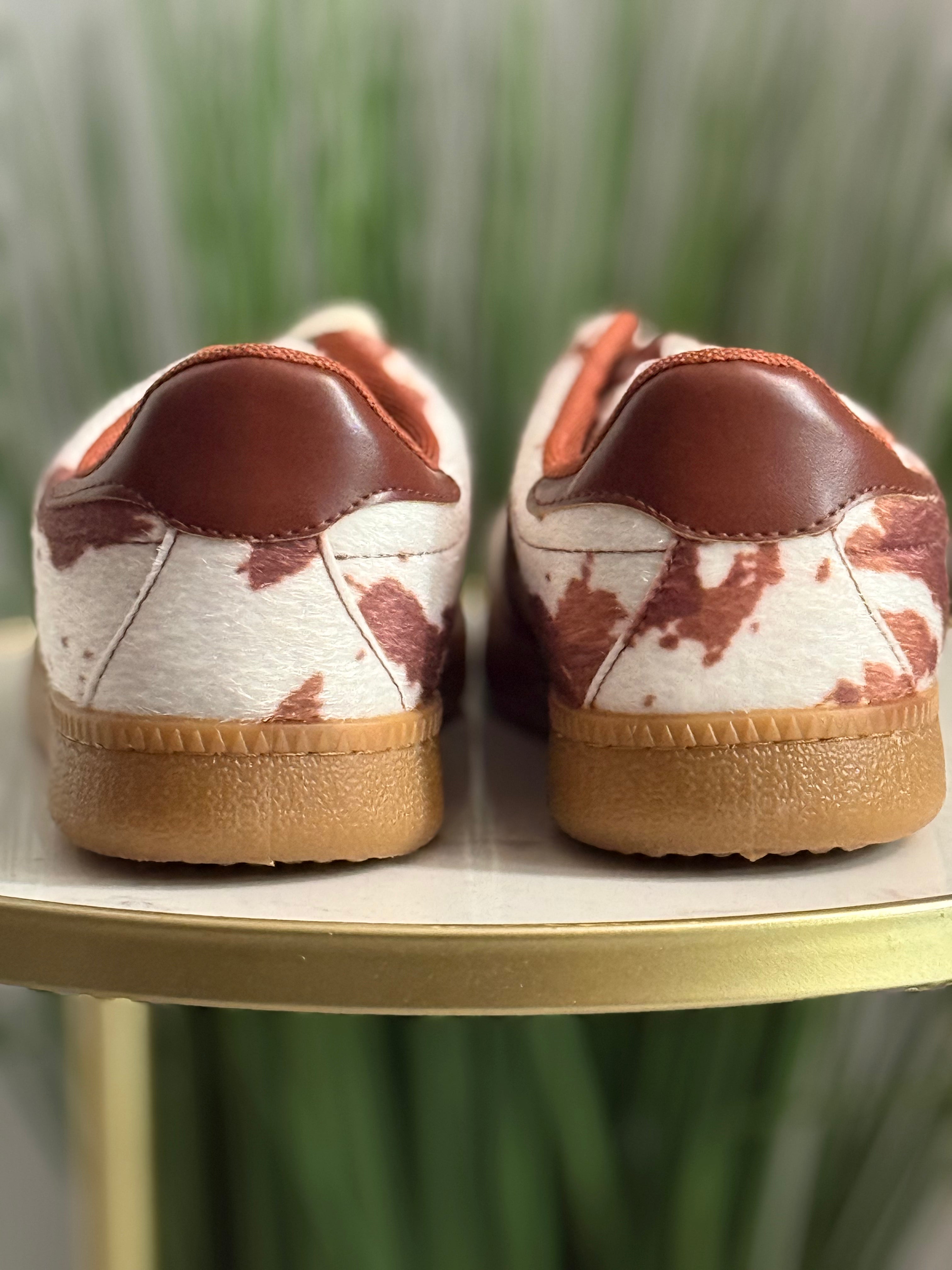 #236 Cow Print Sneakers