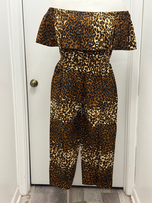 #54 Leopard Ruffle Jumpsuit